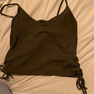 pacsun cropped tank. side ties